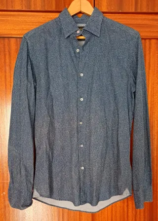 Camisas Massimo Dutti Talla S Azul (c/u)
