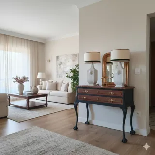 Mesa consola inglesa antigua aparador