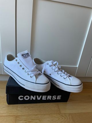 Converse All Star Plataforma Blancas