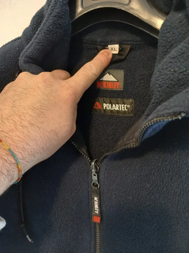 Gilet McLinkey Polartec XL Blu Poliestere