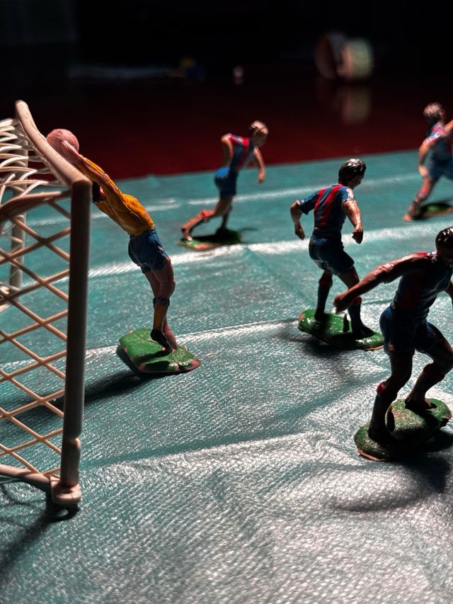 Figuras Fútbol Barça vs Espanyol 80s