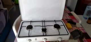 Cocina de gas portátil 2 fuegos