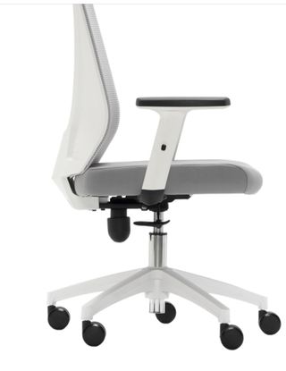 Silla de escritorio ergonómica blanca