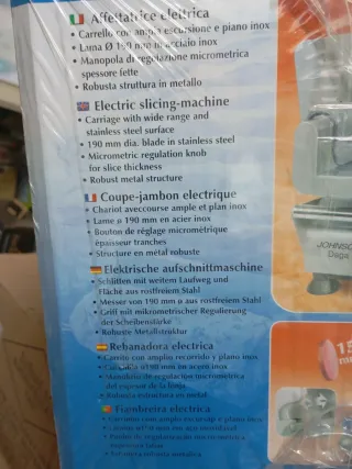 Affettatrice elettrica Johnson Daga