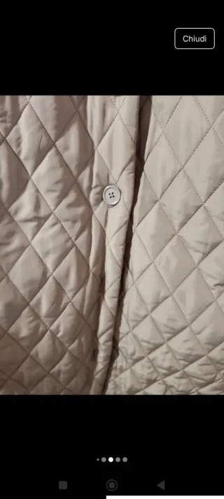 Giaccone trapuntato verde militare taglia XXL