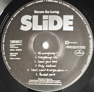 LP Vinilo Slide - Down So Long