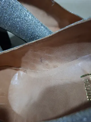 Zapatos plateados DIAL escarcha