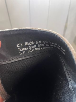 Botín tacón camel talla 39