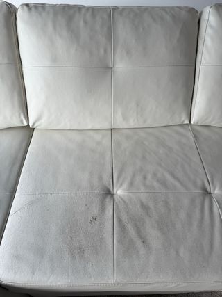 Sofá Cama Chaiselong 3 Plazas Beige/Blanco