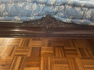 Cama individual madera y rejilla