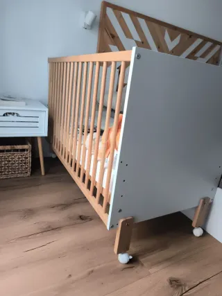 Cuna colecho 120x60 + colchón viscoelástico