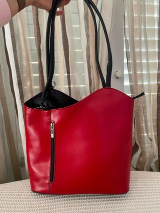 Bolso-mochilla Piel Genuina