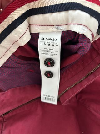 Pantalón El Ganso Granate Talla 44