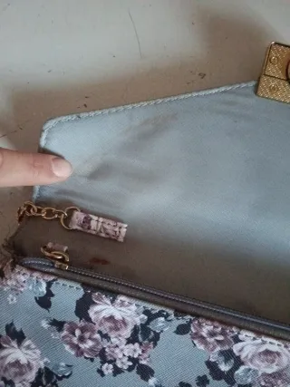 Borsa Guess floreale grigia