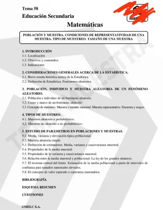 Oposiciones secundaria matemáticas