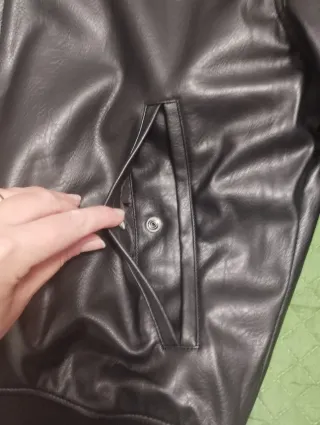 Giubbotto uomo pelle nero