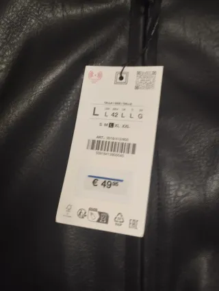 Giubbotto uomo pelle nero