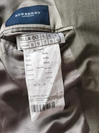 Traje verde grisaceo talla 50