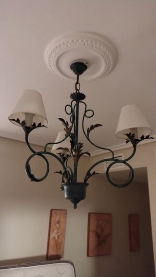 Lámpara de techo hierro forjado