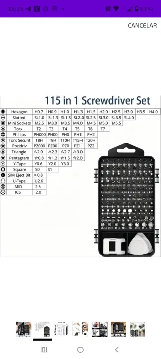 Kit de Destornilladores de Precisión
