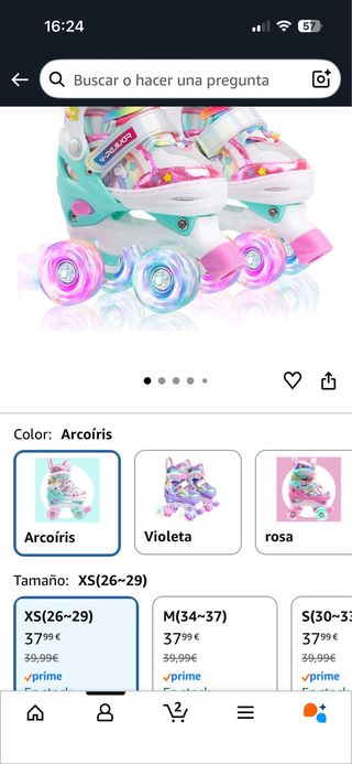 Patines Unicornio Niña Talla Ajustable