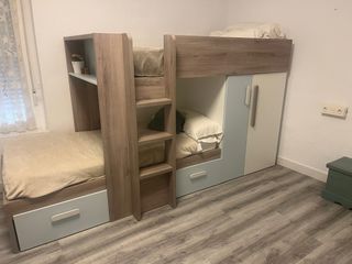 Litera juvenil madera.