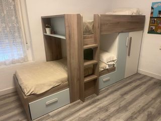 Litera juvenil madera.