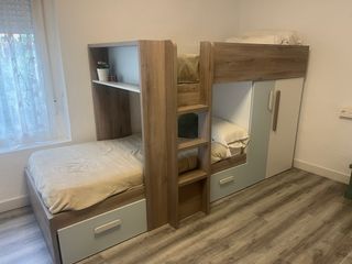 Litera juvenil madera.