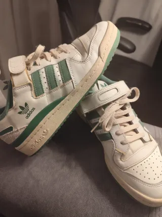 Zapatillas Adidas Forum Blancas y Verdes