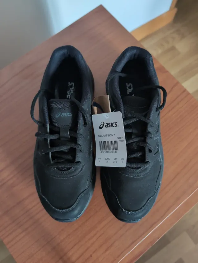 Zapatillas Asics Mujer Negras