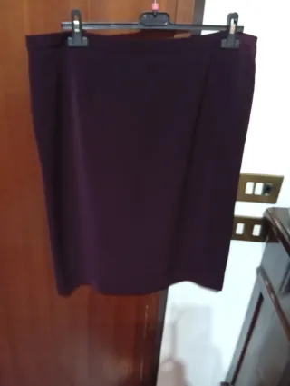 Gonna bordeaux sartoriale perfetta tg 50