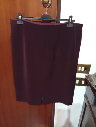 Gonna bordeaux sartoriale perfetta tg 50