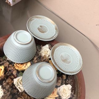 Set 2 Tazas Té con Platillos