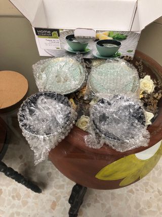 Set 2 Tazas Té con Platillos