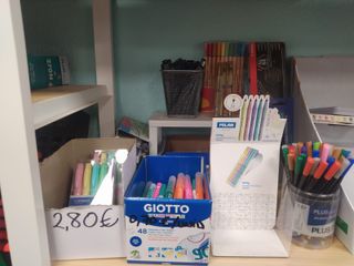 Lote Papelería: Cúter, Cinta Adhesiva, Pegamento