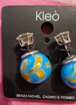 Orecchini donna Kleò blu multicolor