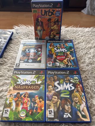 Pack 5 Juegos PS2: Los Sims