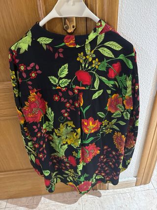 Camisa Zara Estampada Mujer Talla M