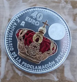 Moneda 40€ 2024 Aniversario Proclamación