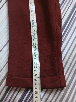 Pantalón Pull&Bear Talla S Color Teja