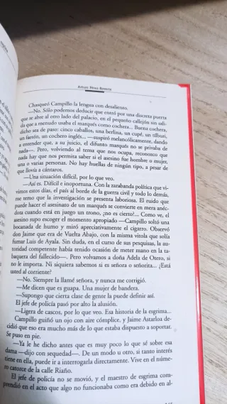 El maestro de Esgrima, Arturo Pérez-Reverte