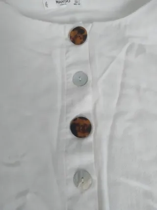 Camiseta Mango Blanca Talla S