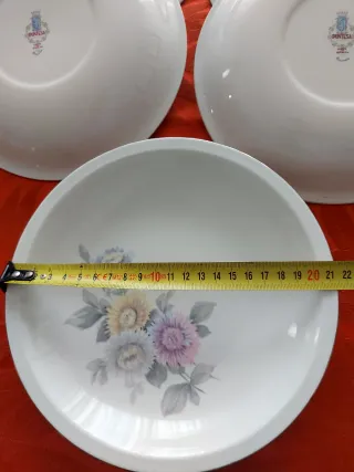 VAJILLA VINTAGE 5 PLATOS HONDOS PONTESA "CHINAMODA