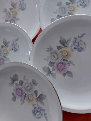 VAJILLA VINTAGE 5 PLATOS HONDOS PONTESA "CHINAMODA