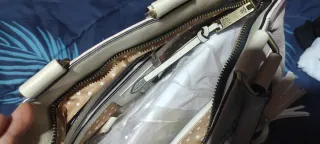 Bolso Caramelo Beige y Rosa