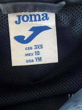 Chubasquero Joma niño azul