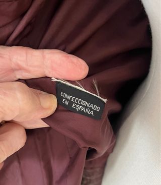 Cazadora cuero granate unisex