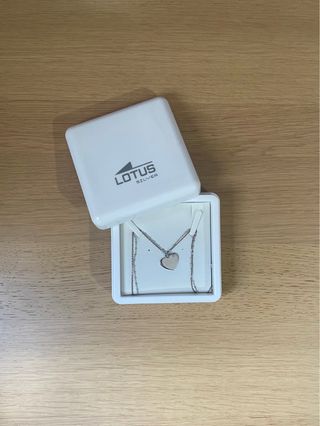 Colgante Corazón Lotus Plata