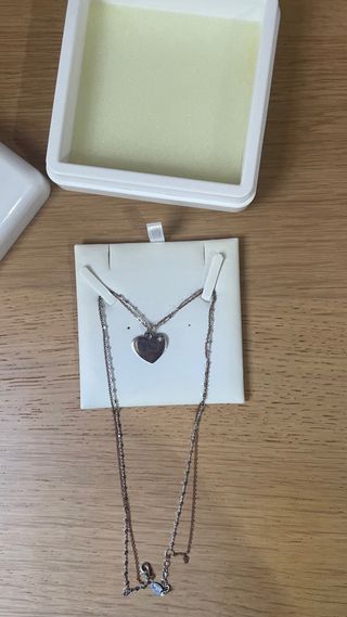 Colgante Corazón Lotus Plata