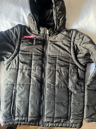 Abrigo niño acolchado con capucha